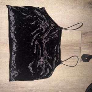 Black Velvet Tank Top size medium